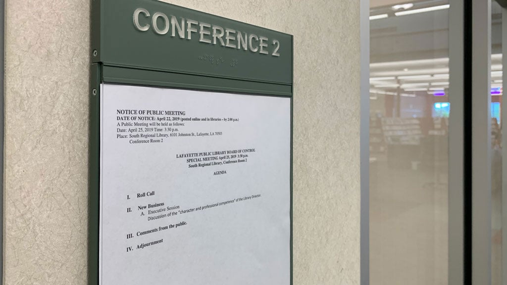 Library: no statement after director “competence” meeting